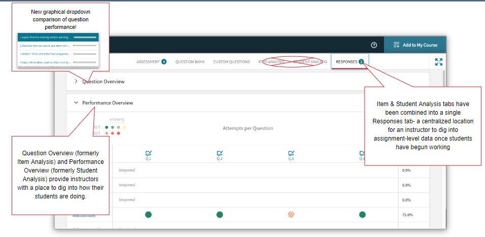 Sapling Assessment New Functionality Fall 2019 Sapling Assessment New Functionality Fall 2019
