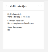 Multi-Take Quiz Grading Setting