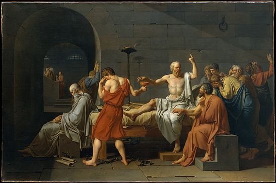Jacques-Louis David's, The Death of Socrates (1787)