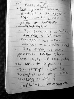 ChatGPT earns an “F”: Notes from my Teaching Journal Photo by Susan Bernstein February 20, 2024